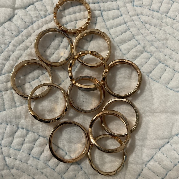 Jewelry - Chic Gold-Tone Ring Collection